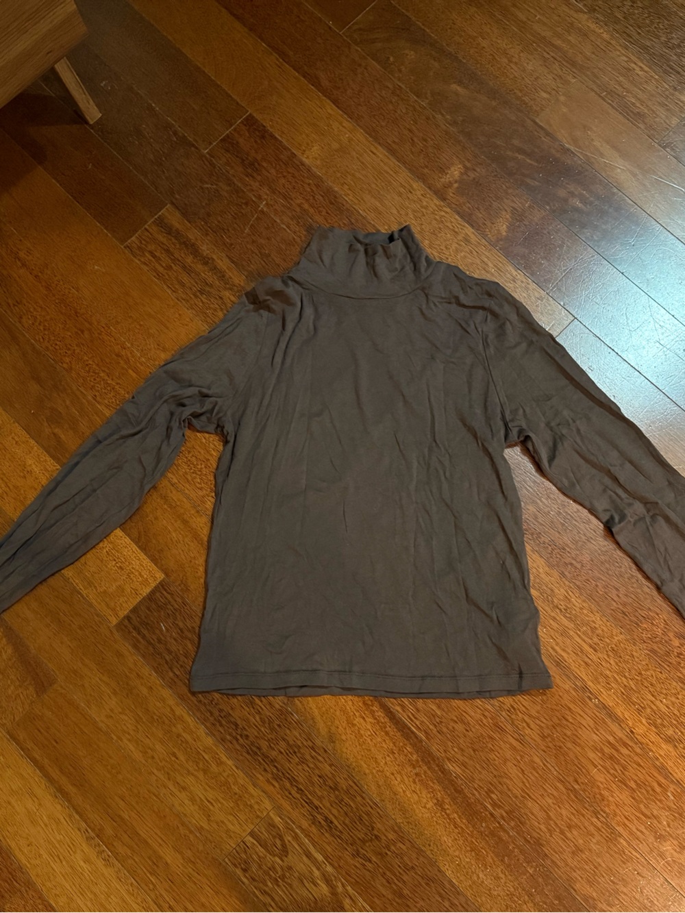 J. Crew Crepe Brown Turtleneck